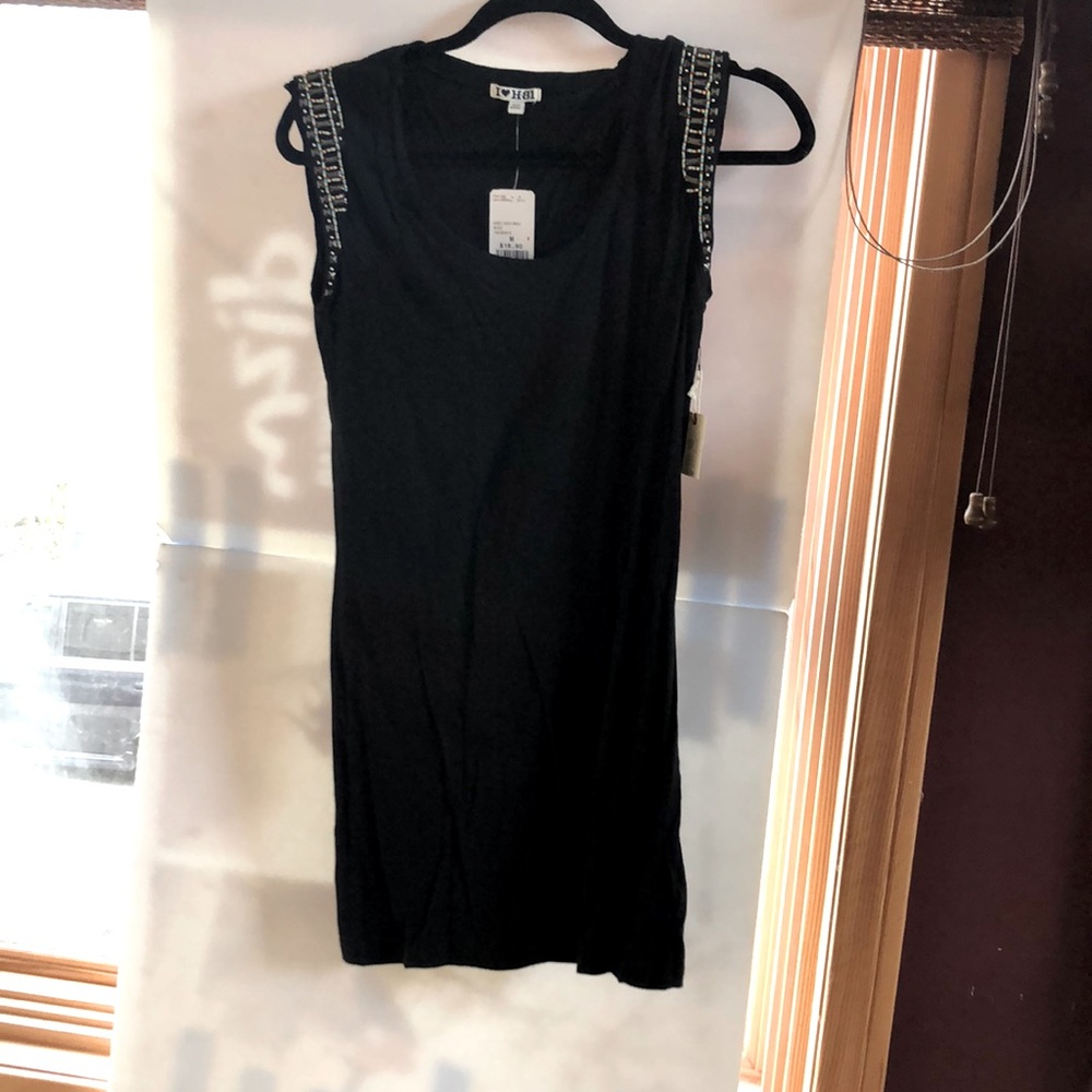 Black knee length dress